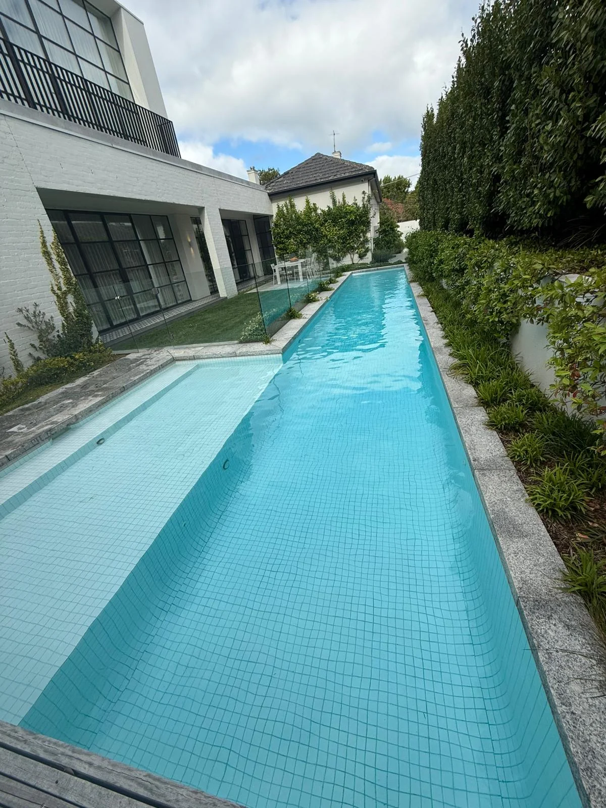 Busy professional with a pool